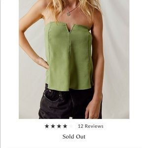 NWT Sold Out Free People Toss It On Tube Top